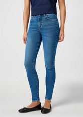 DAMSKIE SPODNIE WRANGLER HIGH SKINNY URBAN HAZE 112362302